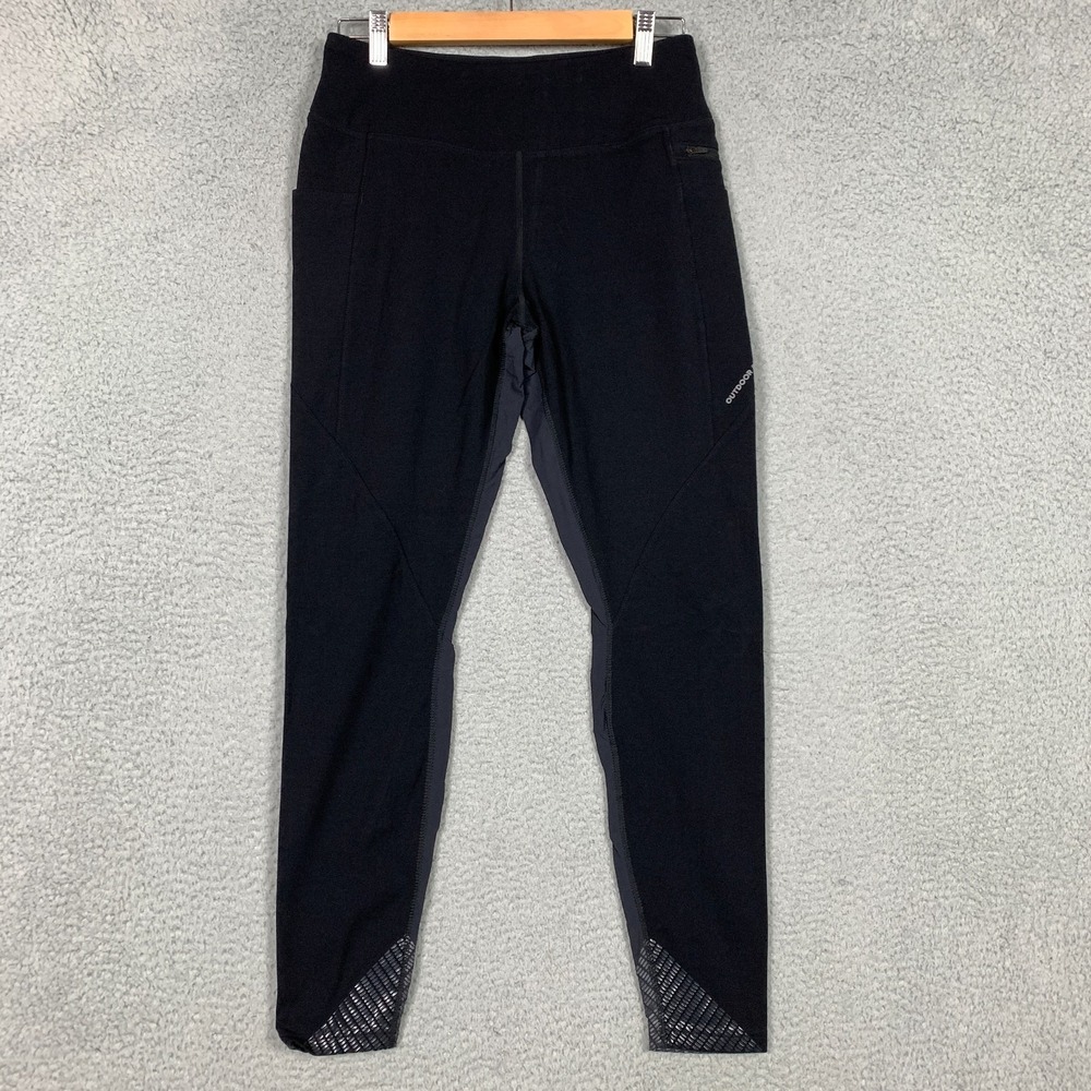 Outdoor Voices Ferrosi Leggings Womens Medium Black High-Rise Hybrid Hiking $110